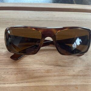 Ray Ban Polarized RB4075 Rectangular Sunglasses Tortoiseshell Polished Havana
